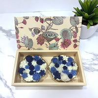 TIMELESS URLI GIFT BOX - SET OF 2 BLUE CANDLE