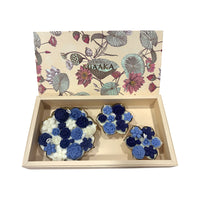 URLI GIFT BOX - SET OF 3 BLUE CANDLE
