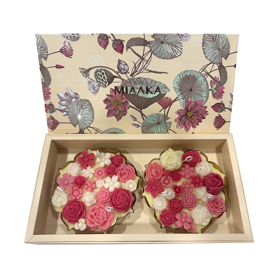 TIMELESS URLI GIFT BOX - SET OF 2 RED CANDLE