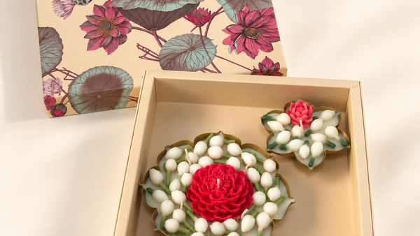 KATCHI KALI – MOGRA BLOOM CANDLE SET