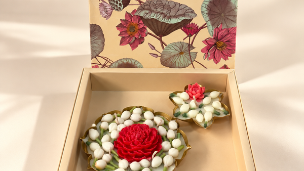 KATCHI KALI – MOGRA BLOOM CANDLE SET