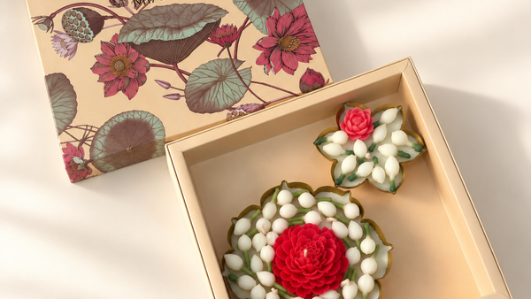 KATCHI KALI – MOGRA BLOOM CANDLE SET