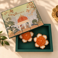 MARIGOLD BLOOM URLI CANDLE – SET OF 2