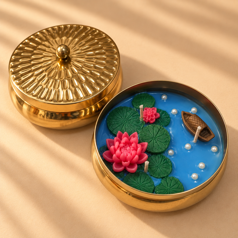 NEERJA – LOTUS & LAVENDER POND CANDLE