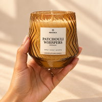 PATCHOULI WHISPERS – AMBER GLOW CANDLE