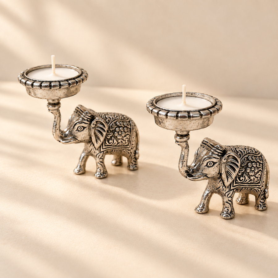 Royal Elephant Tealight Holders