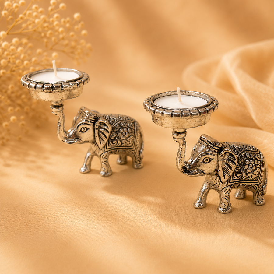 Royal Elephant Tealight Holders