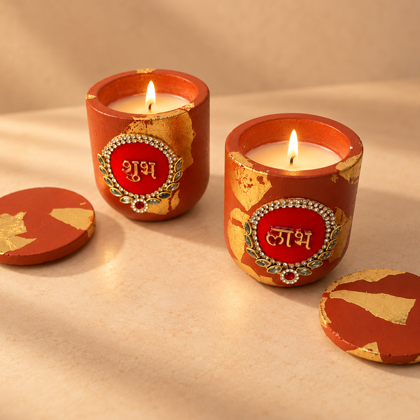 Shubh Labh Diwali Candle Set