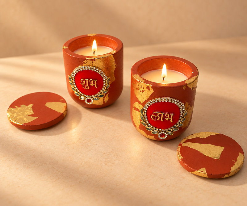 Shubh Labh Diwali Candle Set