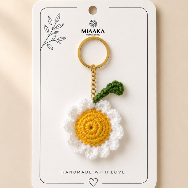 Sunshine Crochet Keychain