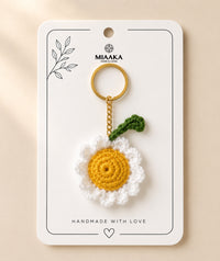 Sunshine Crochet Keychain