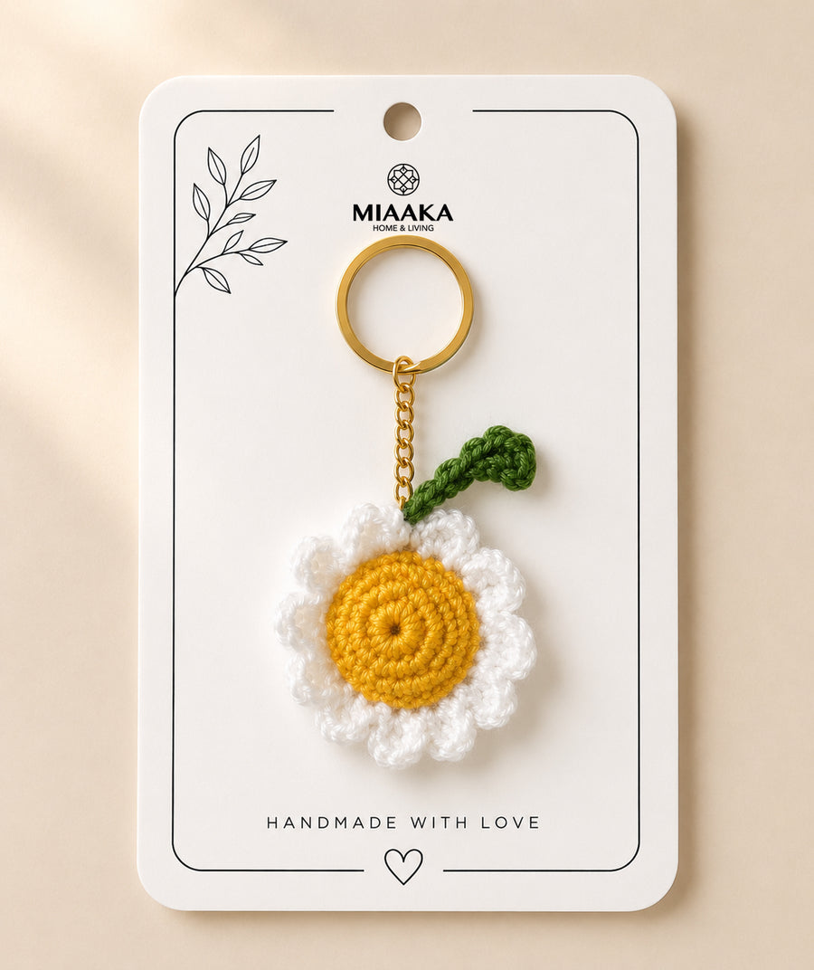 Sunshine Crochet Keychain