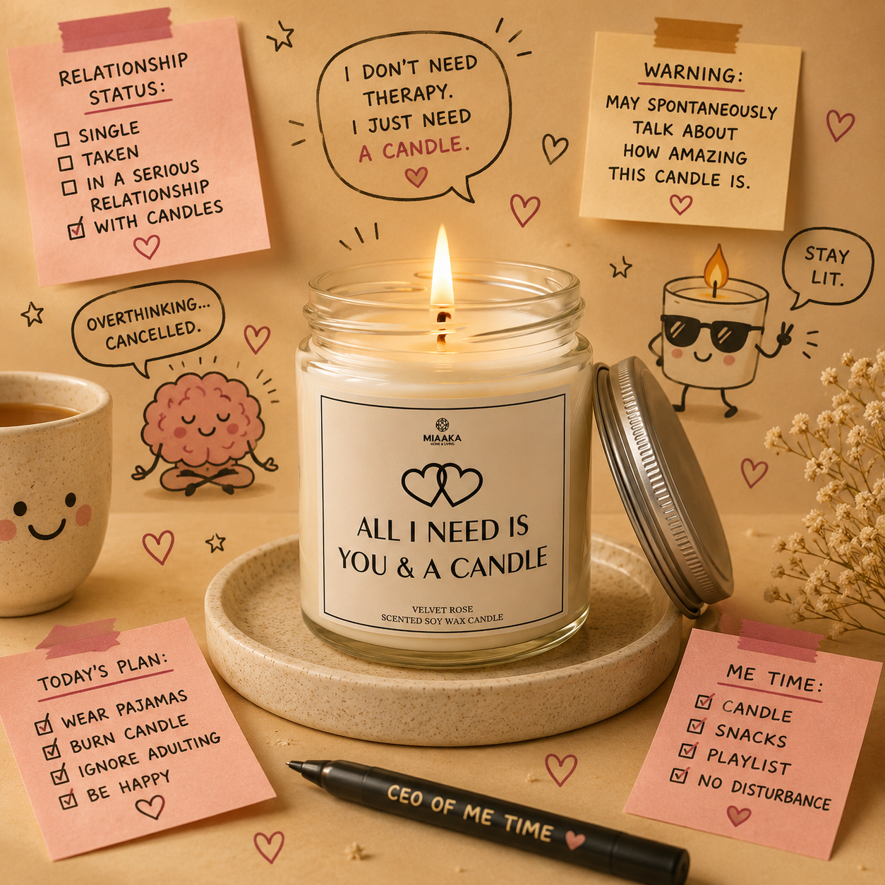 ALL I NEED IS YOU & A CANDLE