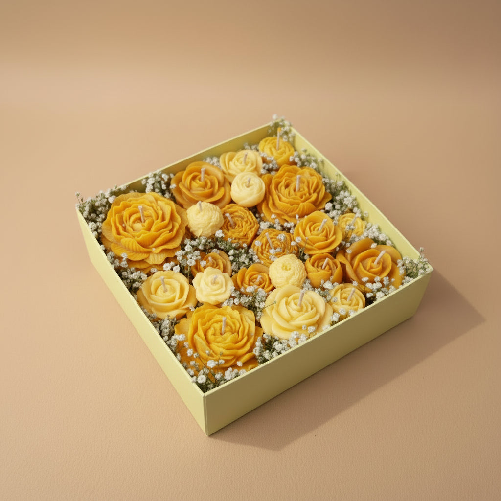 AMBER MARIGOLD ASSORTED FLOWER BOUQUET