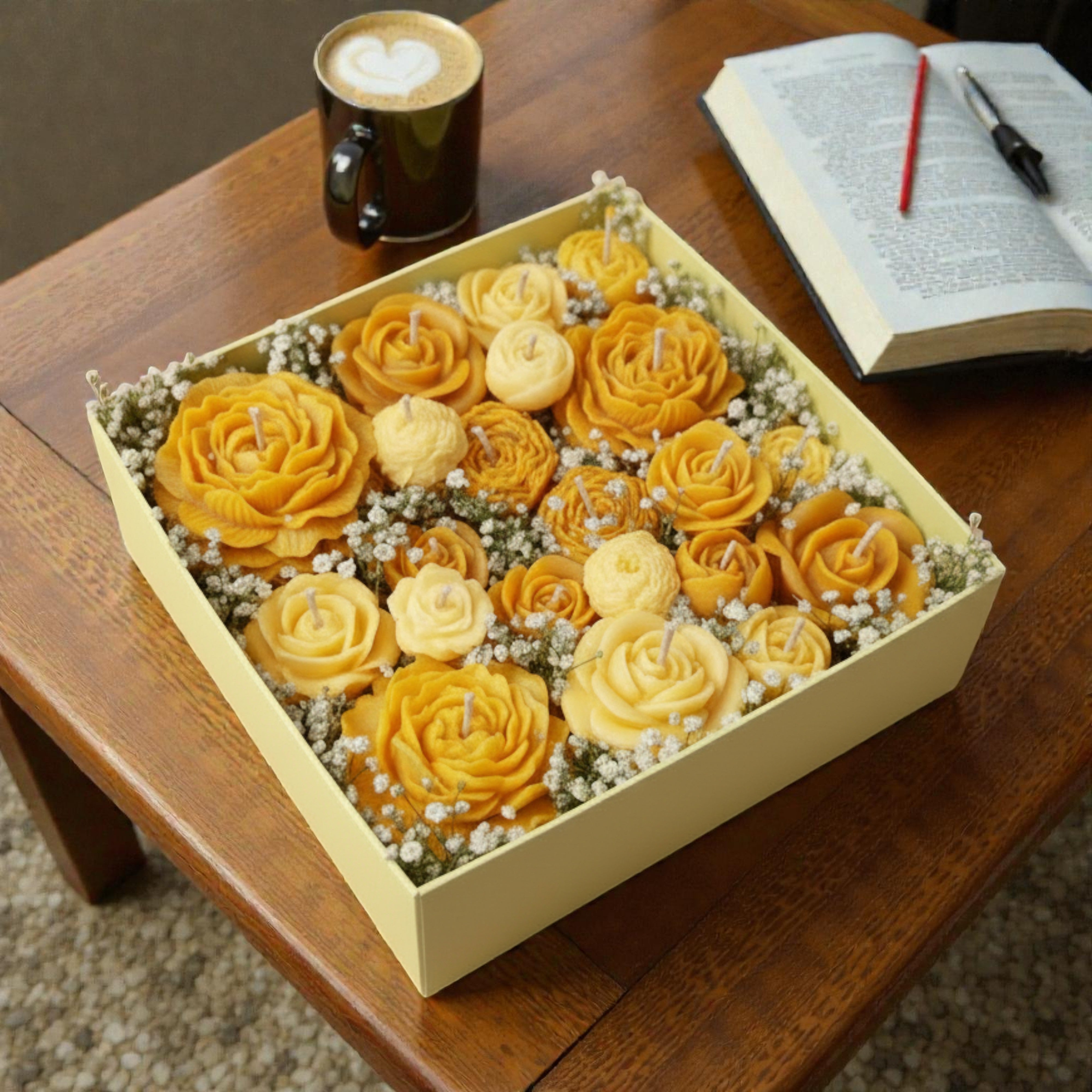 AMBER MARIGOLD ASSORTED FLOWER BOUQUET