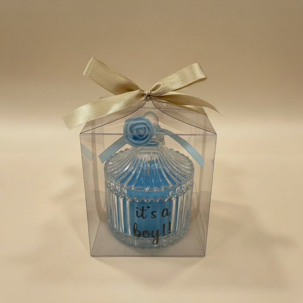 LITTLE BLOOM - IT'S A BOY CANDLE