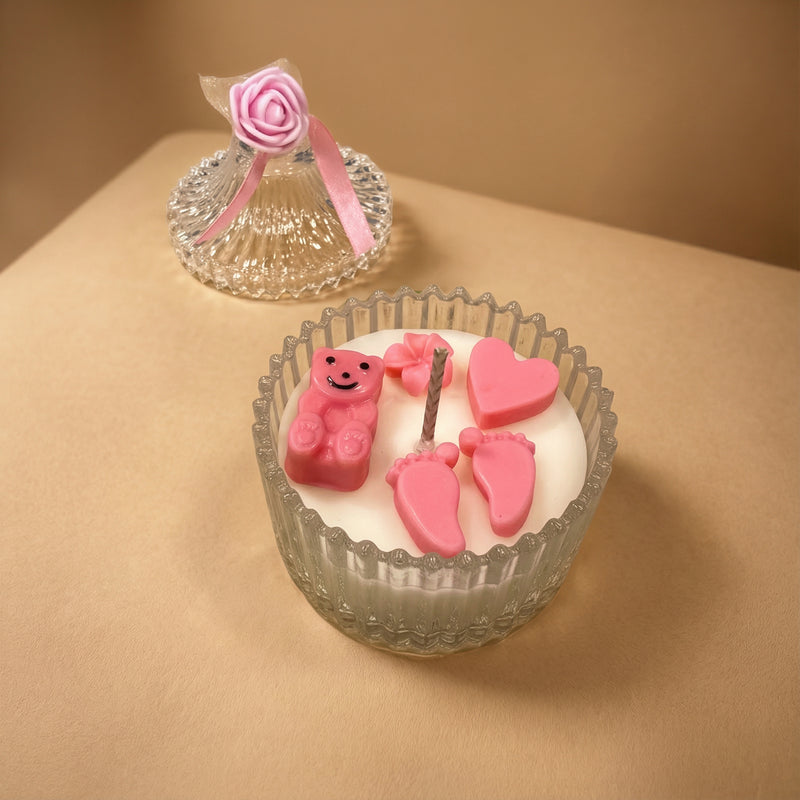 TINY TOES - IT'S A GIRL CANDLE