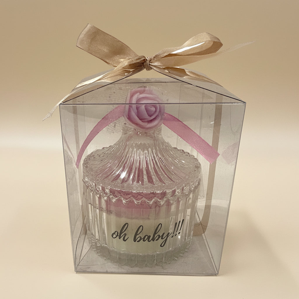 TINY TOES - IT'S A GIRL CANDLE