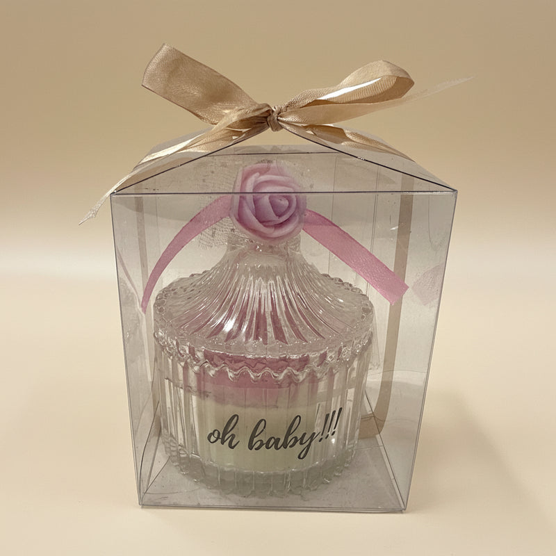 TINY TOES - IT'S A GIRL CANDLE