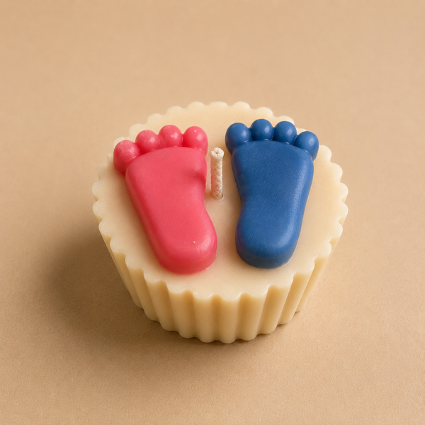 Tiny Toes - Cupcake Candle