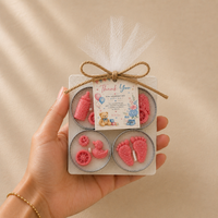 Welcome Baby Girl - Pack of 4 Tealight Candles