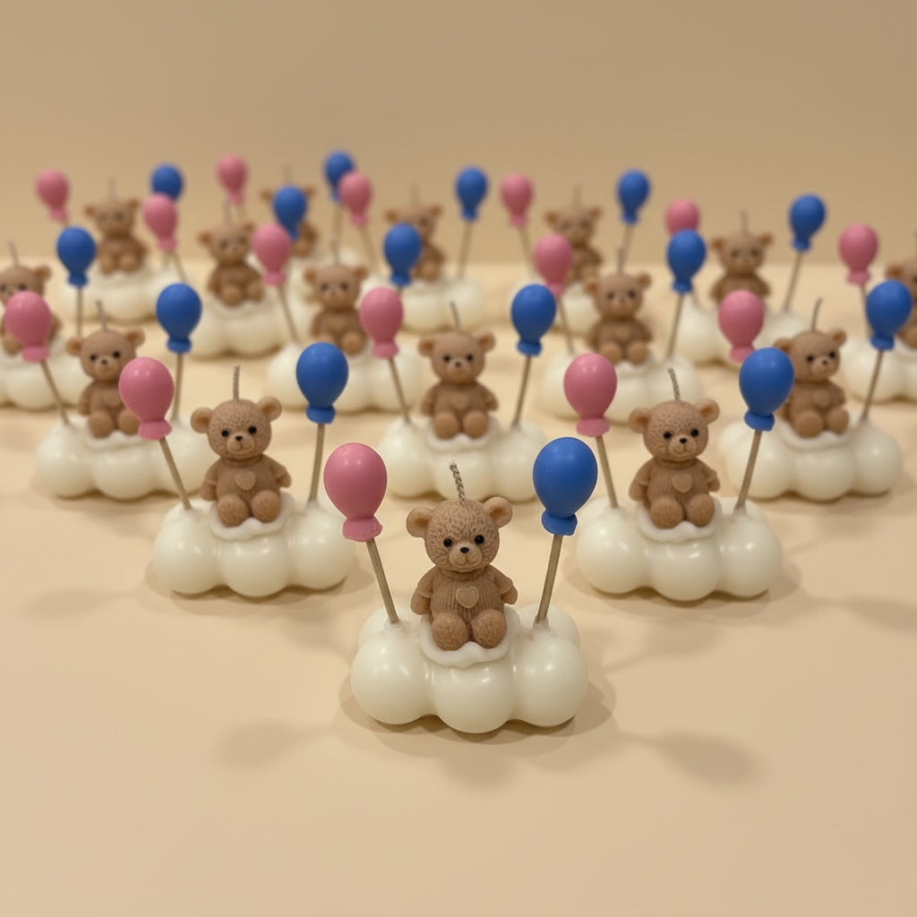 BABY CLOUD PINK OR BLUE CANDLE