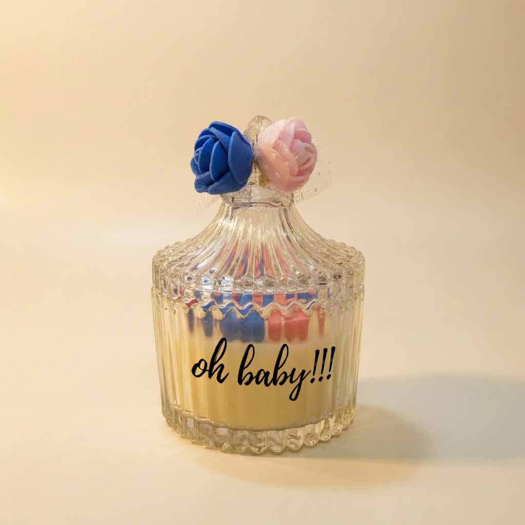 TINY TOES - BABY SHOWER CANDLE