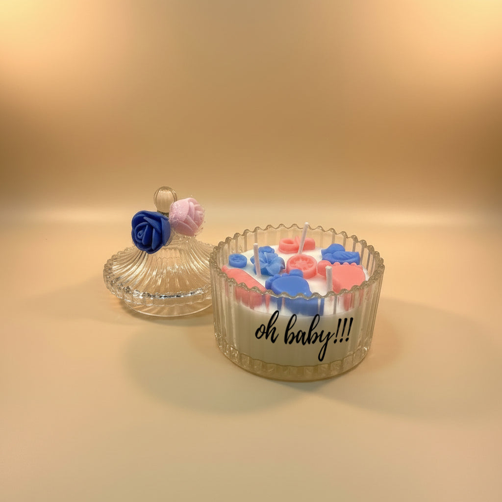TINY TOES - BABY SHOWER CANDLE
