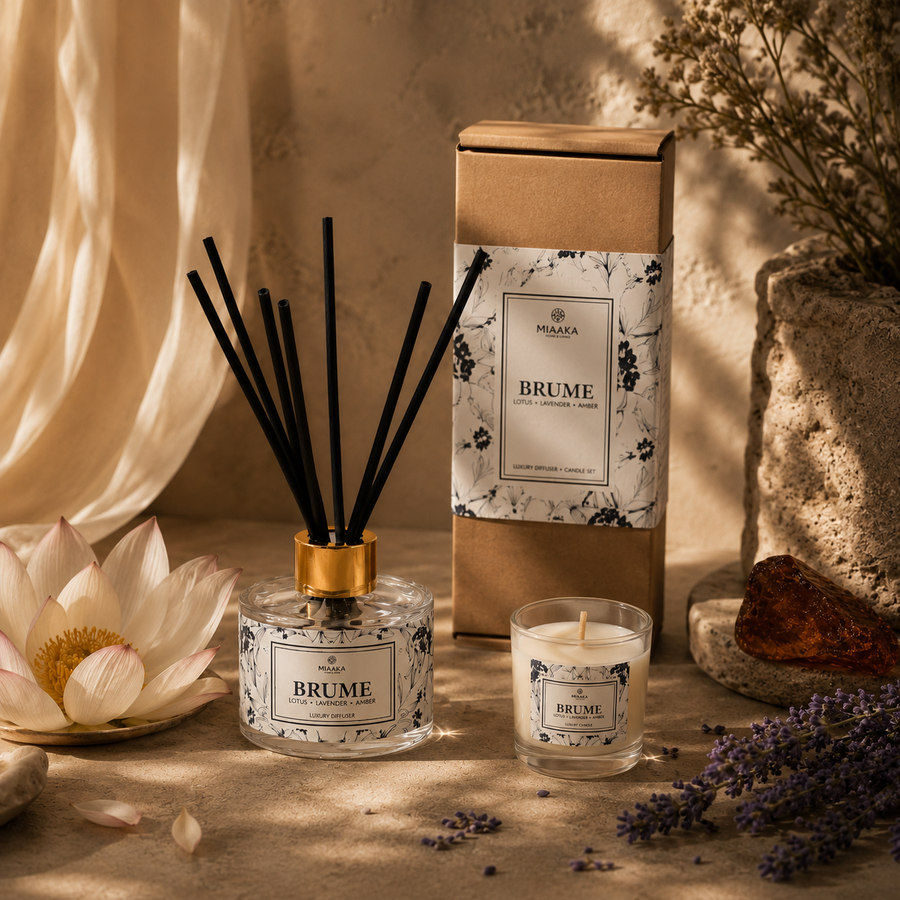 BRUME REED DIFFUSER + CANDLE SET