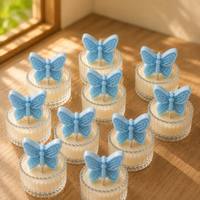BUTTERFLY BLUSH CANDLE - BLUE