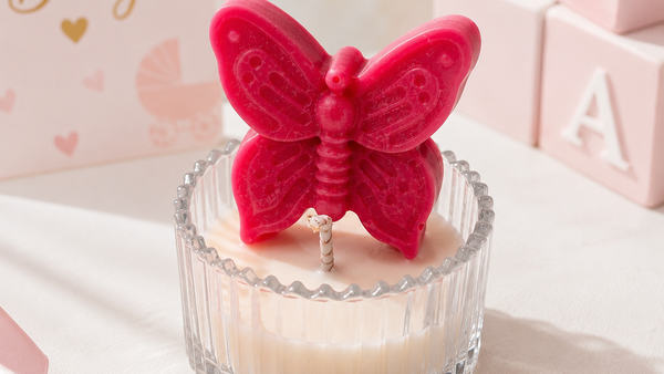 BUTTERFLY BLUSH CANDLE - PINK