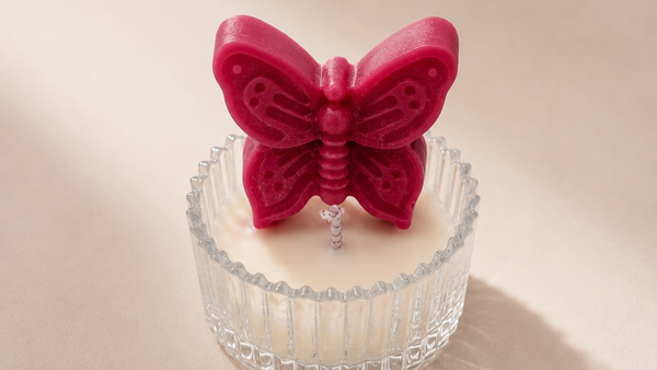 BUTTERFLY BLUSH CANDLE - PINK