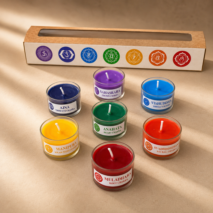 7 CHAKRA SACRED CANDLE