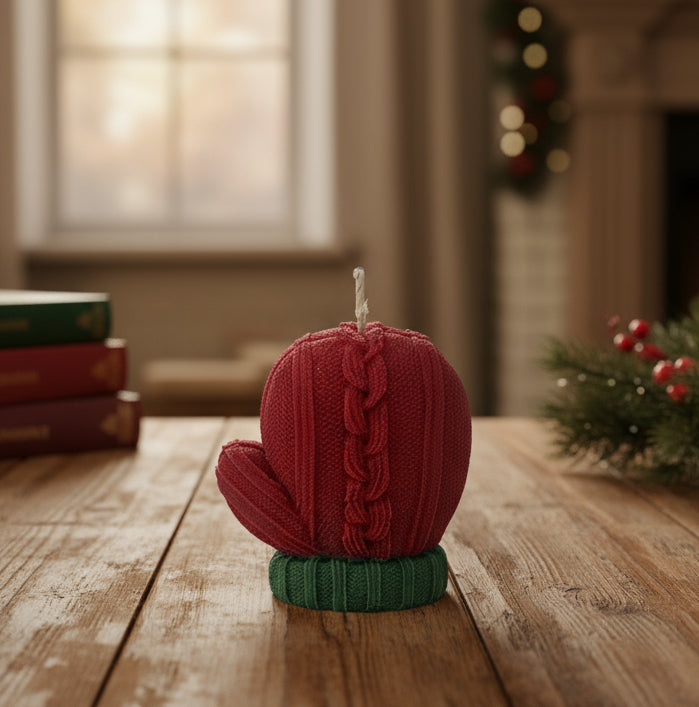 CHRISTMAS GLOVES CANDLE