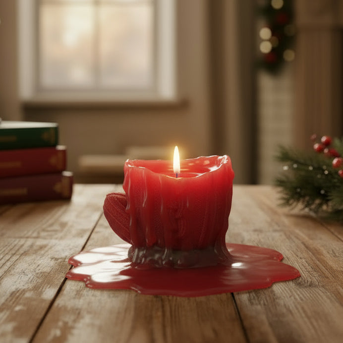 CHRISTMAS GLOVES CANDLE