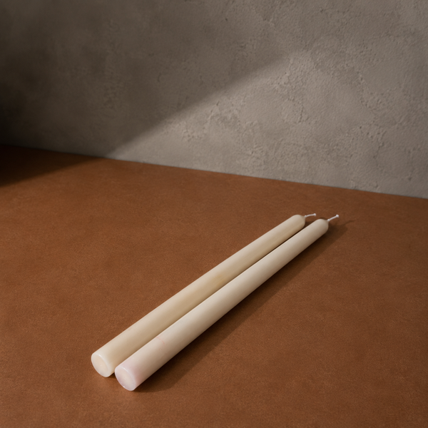 CLASSIC TAPER SOY WAX CANDLE - IVORY - SET OF 2