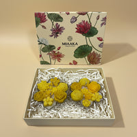 ROYAL URLI GIFT BOX - SET OF 2 YELLOW CANDLE