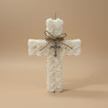 CROSS OF FAITH CANDLE - WHITE