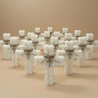 CROSS OF FAITH CANDLE - WHITE