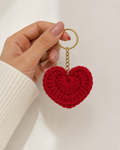 Heart Crochet Keychain