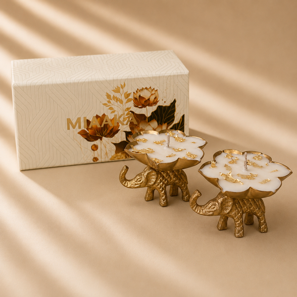 Elephant Urli Candle Set