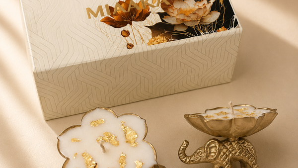 Elephant Urli Candle Set