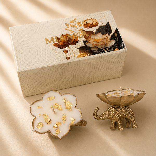 Elephant Urli Candle Set