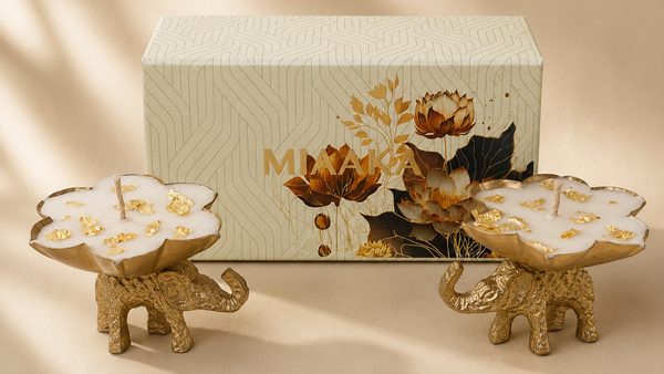Elephant Urli Candle Set