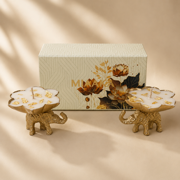 Elephant Urli Candle Set