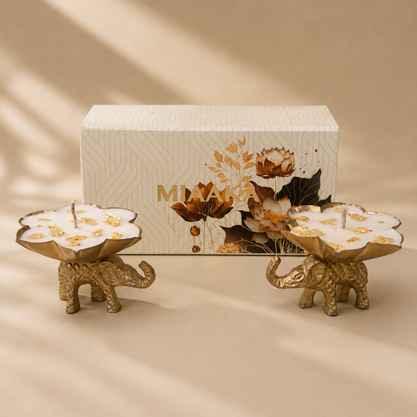 Elephant Urli Candle Set