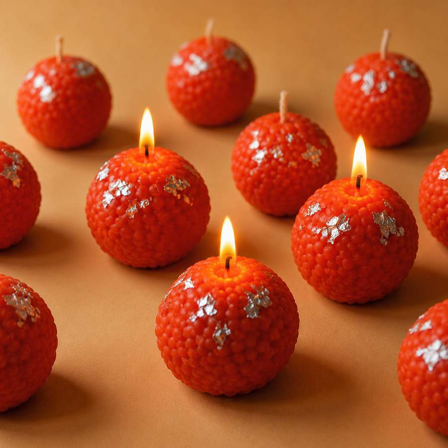 Laddu Candle - Set of 2