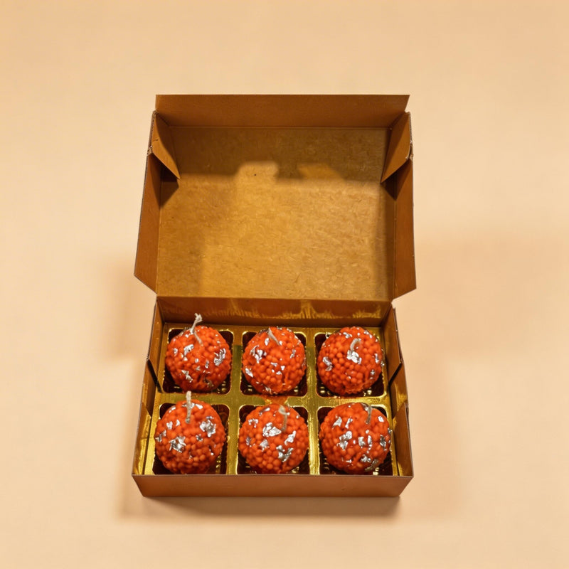 Laddu Candle Gift Box ( Pack of 6 )