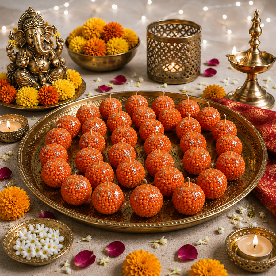 Laddu - Modak Candle ( Pack of 4 )
