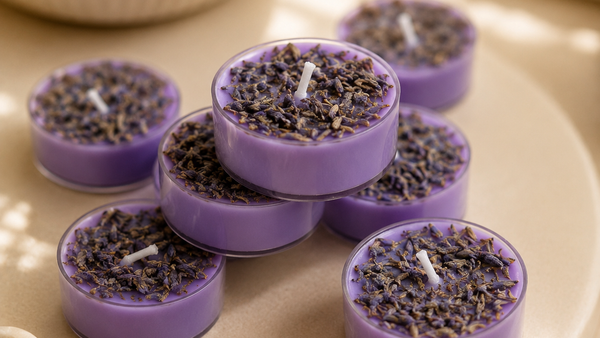 Lavender Lust Jumbo Tealight Candle Set of 8